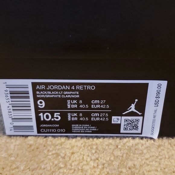 Jordan Other - New w/ box jordan 2020 blackcats sz. 9